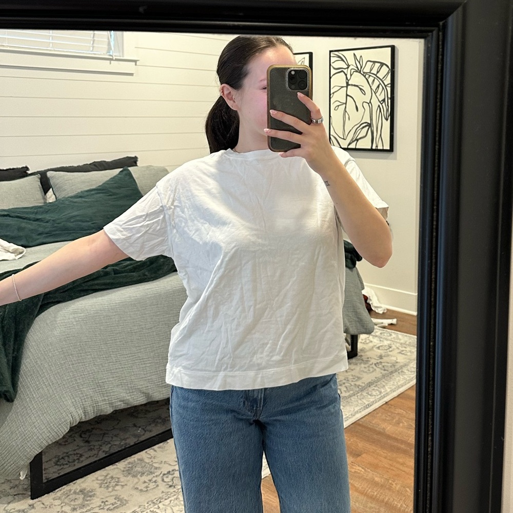 Old Navy White Vintage Tee